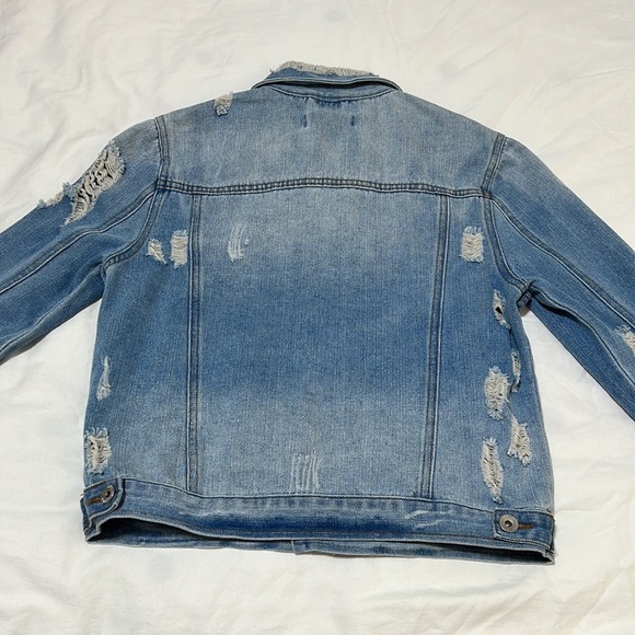 Ci Sono Distressed Denim Jacket - Picture 10 of 13